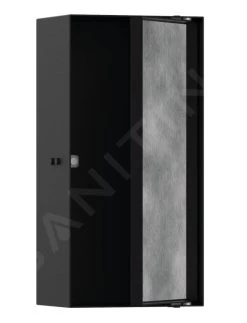 Hansgrohe XtraStoris Rock - Inbouwnis, Met Deur, 300x150x100 Mm, Mat Zwart 56082670