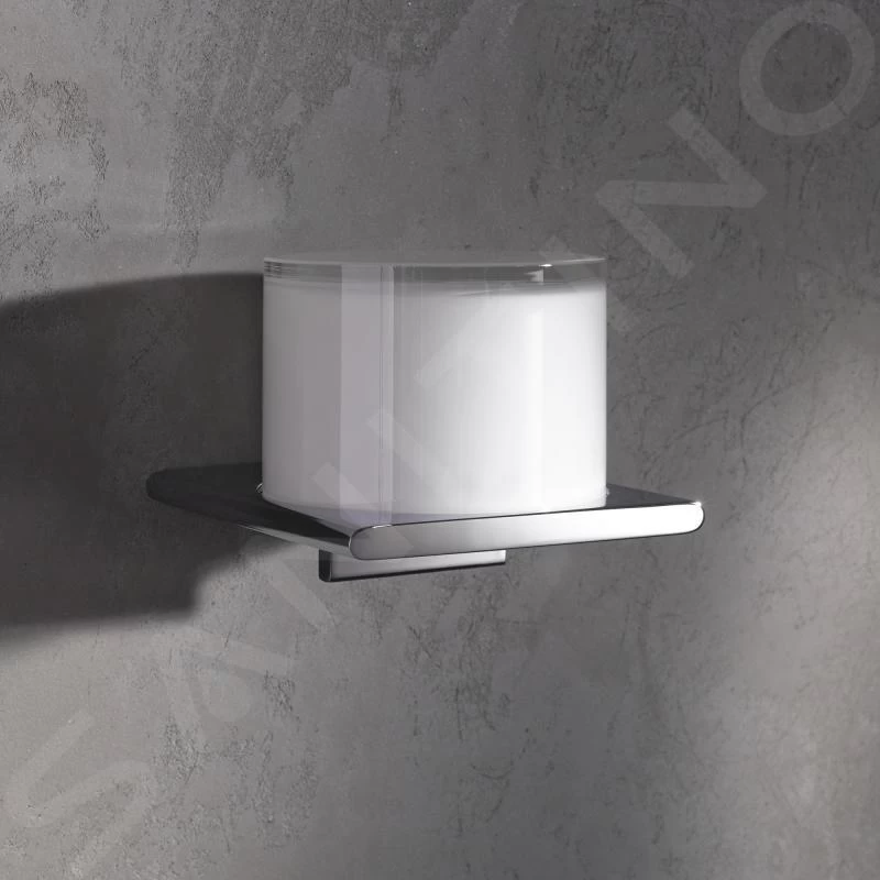 Keuco Edition 400 - Zeepdispenser Met Houder, 150 Ml, Mat Glas/chroom 11552019000 - Afbeelding 3