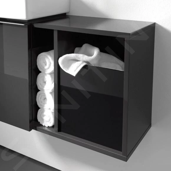 Geberit ICon - Fontein Onderbouw Zijkast 370x400x273 Mm, Lava Look 841238000 - Afbeelding 3