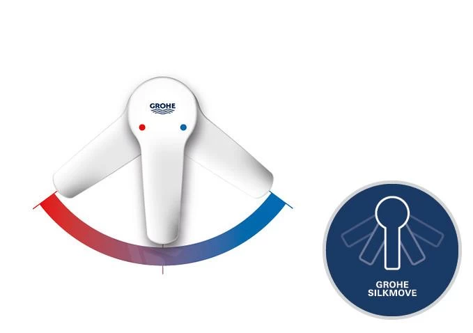 Grohe Vitalio Joy - Doucheset 260 Met Opbouwmengkraan, 3-jets, Chroom 27684001 - Afbeelding 4