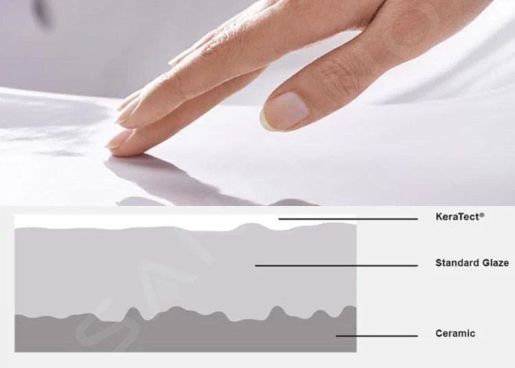 Geberit Urinoirs - Urinoir Narva, Achterinlaat, KeraTect, Wit 501.655.00.8 - Afbeelding 4