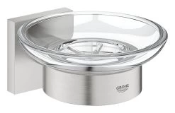 Grohe QuickFix Start Cube - Zeepschaal Met Houder, Glas/supersteel 41096DC0