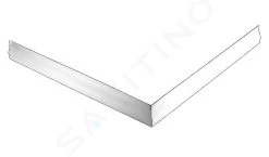 Lansanit Accessoires - Voorpaneel Voor Rechthoekige Douchebak, Steunpoten, Wit LAN-PANEL-O