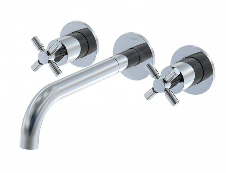 Steinberg 250 - Inbouw Wastafelkraan, 3-gats Installatie, Met Inbouwdeel, Chroom 250 1916