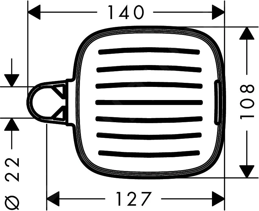Hansgrohe Toebehoren - Zeepschaal, Chroom 26519000 - Afbeelding 2