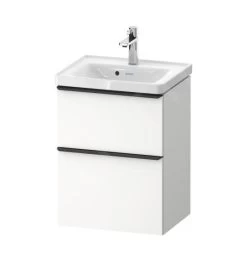Duravit D-Neo - Wastafelonderkast Met Wastafel, 625x484x372 Mm, 2 Laden, Mat Wit DE0146018180000
