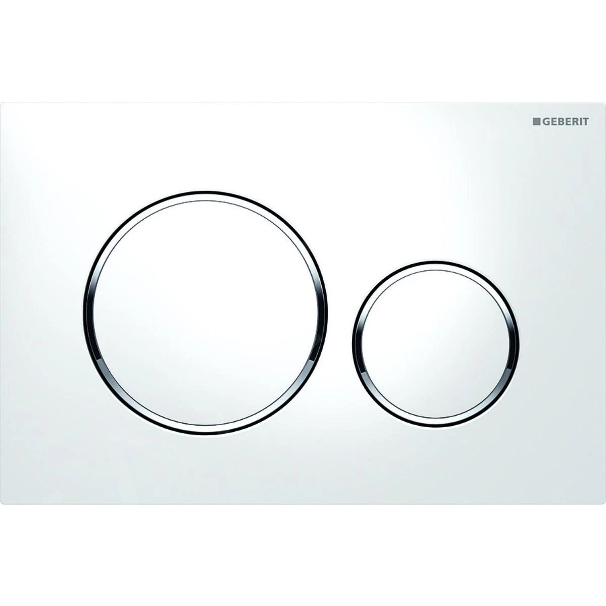 Geberit Duofix - Toiletset Met Sigma20 Bedieningsplaat, Wit/glazend Chroom + Duravit D-Code Hangend Toilet En Wc Bril, Rimless, SoftClose 111.355.00.5 NH4 - Afbeelding 4