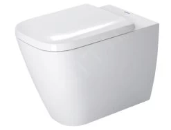 Duravit Happy D.2 - Staand Toilet, Afvoer Horizontaal, Met HygieneGlaze, Alpine Wit 2159092000