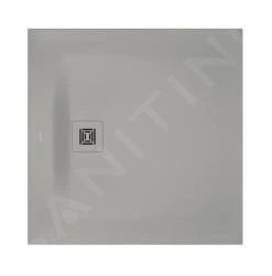 Duravit Sustano - Douchebak, 900x900 Mm, DuraSolid, Mat Grijs 720271630000000