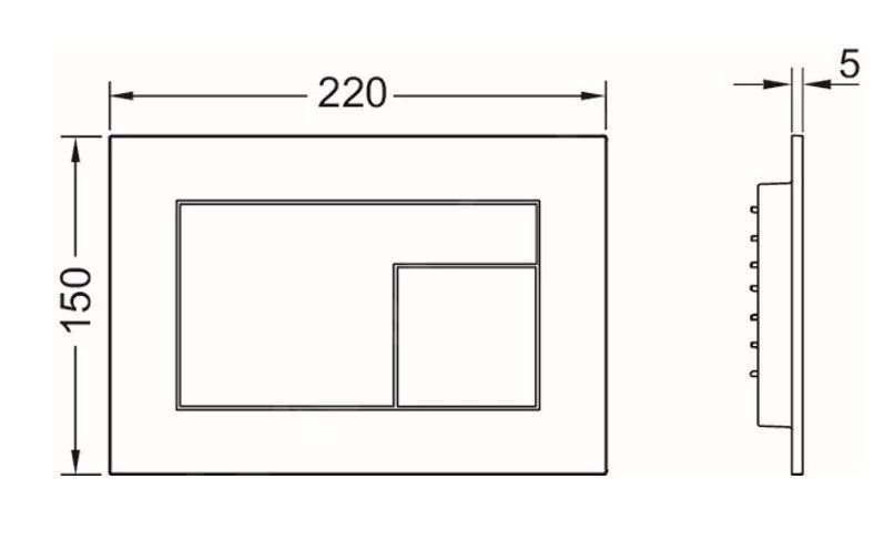 Tece TECEvelvet - Bedieningsplaat, Beschermlaag Tegen Vingerafdrukken, Antraciet 9240731 - Afbeelding 2