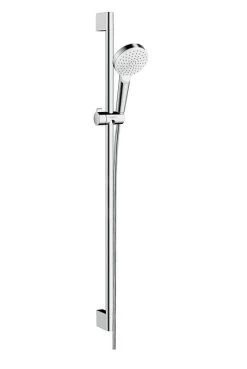 Hansgrohe Crometta - Doucheset 100, EcoSmart 9 L/min, Douchestang 900 Mm, Wit/chroom 26539400