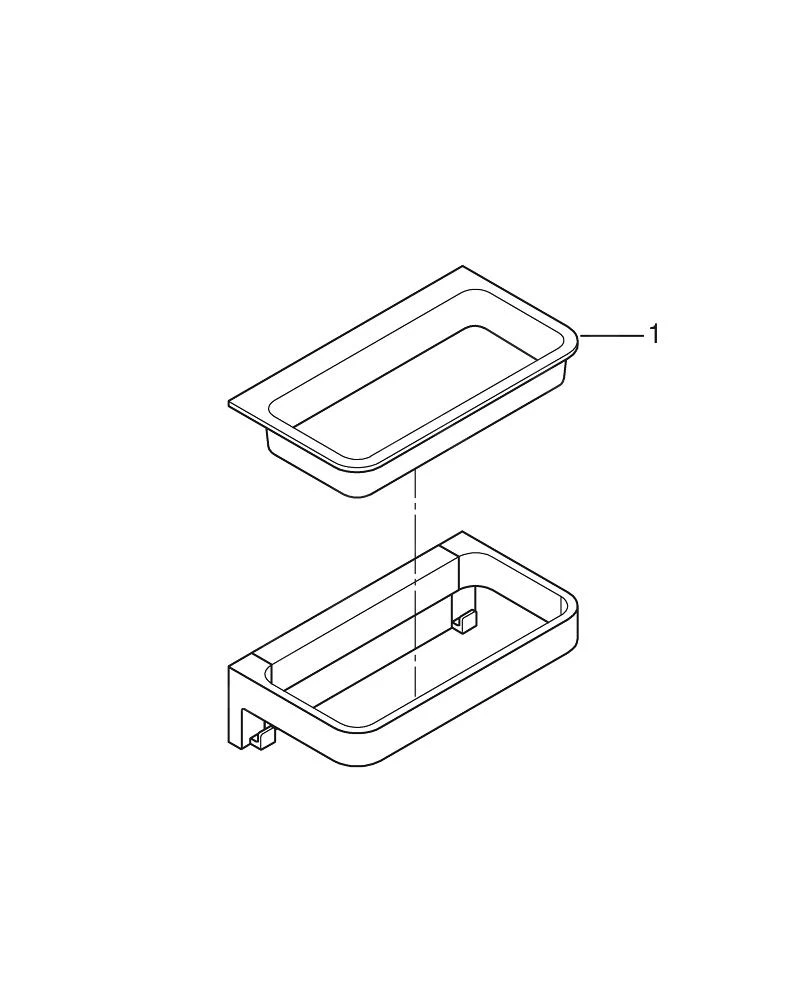 Grohe QuickFix Start Cube - Planchet, Lengte 20 Cm, Chroom 41107000 - Afbeelding 3
