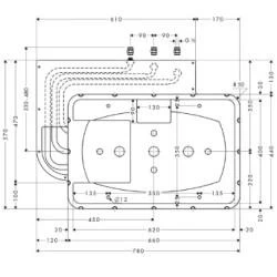 Hansgrohe Inbouwdelen - Inbouwdeel Voor Hoofddouche Raindance Rainmaker 680 X 460 Mm Air 3jet 28414180 - Afbeelding 2