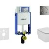 Geberit Kombifix - Set Voorwandinstallatie, Toilet En Zitting Ideal Standard Tesi, Sigma01 Bedieningsplaat, Glanzend Chroom 110.302.00.5 NF2
