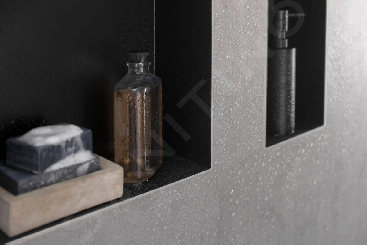 Hansgrohe XtraStoris Minimalistic - Inbouwnis, 300x300x140 Mm, Mat Zwart 56079670 - Afbeelding 6