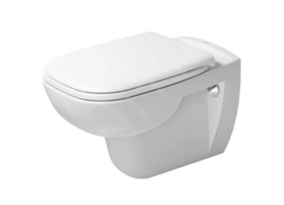 Geberit Duofix - Toiletset Met Sigma30 Bedieningsplaat, Glanzend Chroom/mat Chroom + Duravit D-Code Hangend Toilet En Wc Bril, Rimless, SoftClose 111.300.00.5 NH6 - Afbeelding 3