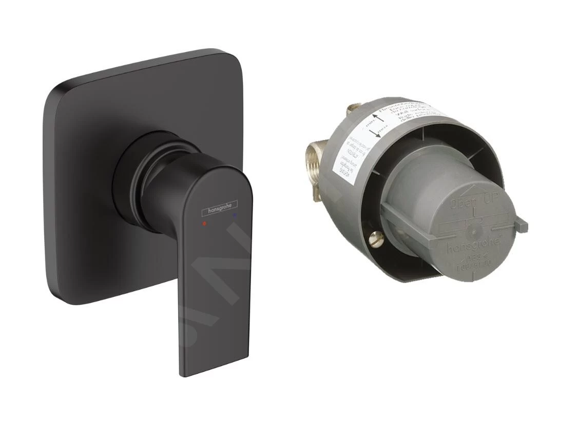 Hansgrohe Vernis Shape - Inbouw Douchekraan, Met Inbouwdeel, Mat Zwart 71662670 - Afbeelding 3