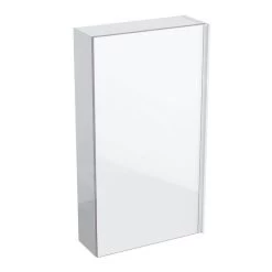 Geberit Acanto - Badkamer Bovenkast Met Interne Spiegel 450x820 Mm, Glanzend Wit 500.639.01.2