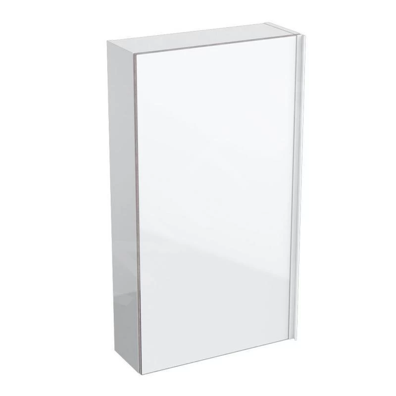 Geberit Acanto - Badkamer Bovenkast Met Interne Spiegel 450x820 Mm, Glanzend Wit 500.639.01.2