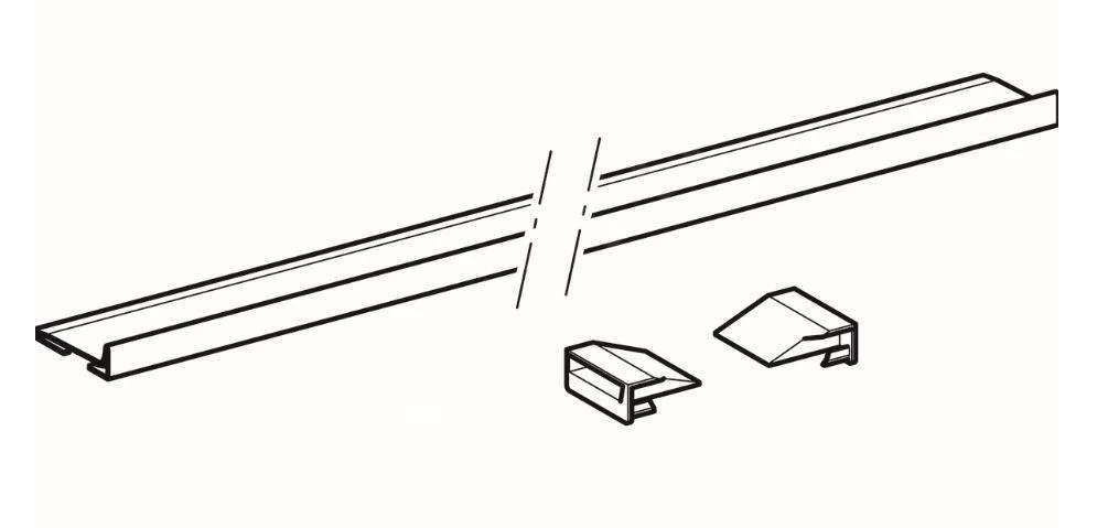Geberit Toebehoren - Opvang Voor Douchewandgoot Afvoeraansluitingr, 1150 Mm, Geborsteld Roestvrij Staal 154.340.FW.1 - Afbeelding 3