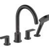 Hansgrohe Vernis Shape - Badrandkraan, 4-gats, Mat Zwart 71459670
