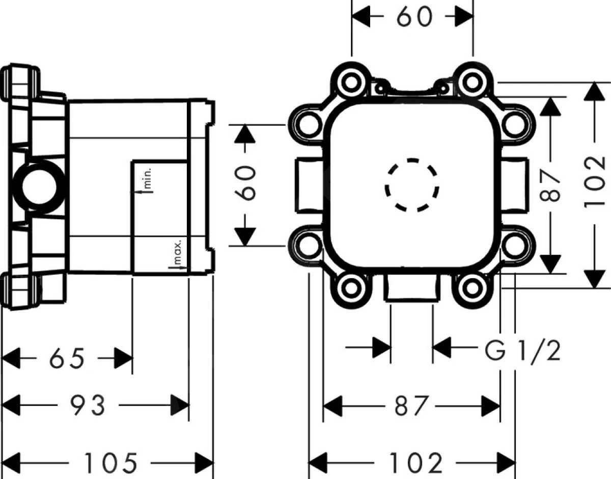 Axor LampShower - Inbouwdeel Voor LampShower 26909180 - Afbeelding 2