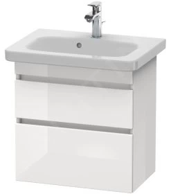 Duravit DuraStyle - Wastafelonderkast Compact, 610x580x368 Mm, 2 Laden, Glanzend Wit DS647902222