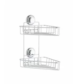 Compactor Bestlock - Hoekplank Met Zuignappen, Chroom RAN4686