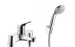 Hansgrohe Focus E2 - 2-gats Badrandmengkraan, Chroom 31521000