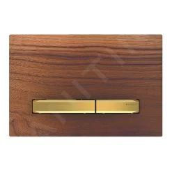 Geberit Sigma50 - Bedieningsplaat, Dual Flush Spoeling, Amerikaanse Noot/mesing 115.672.JX.2