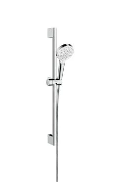 Hansgrohe Crometta - Set Douchekop, 2 Straalsoorten, Stang En Slang, EcoSmart 9 L/min, Wit/chroom 26534400