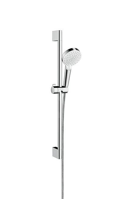 Hansgrohe Crometta - Set Douchekop, 2 Straalsoorten, Stang En Slang, EcoSmart 9 L/min, Wit/chroom 26534400