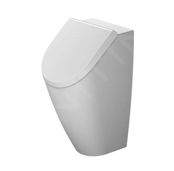 Duravit ME By Starck - Urinoir Uitvoering Voor Deksel, Verdekte Toevoer, Rimless, Met WonderGliss, Wit/mat Wit 28123026001