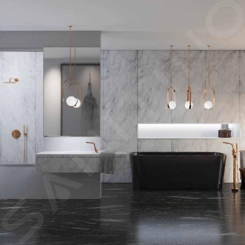 Steinberg 100 - Hoofddouche, Diameter 200 Mm, Rose Goud 100 1687 RG - Afbeelding 4