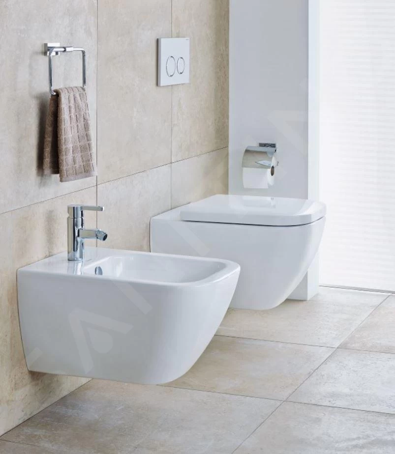 Duravit Happy D.2 - Wandtoilet, Rimless, DuraFix, Alpine Wit 2222090000 - Afbeelding 5